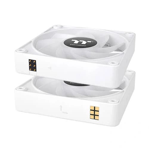Thermaltake CT120 EX Reverse ARGB 120mm White Cabinet Fan, Triple Pack